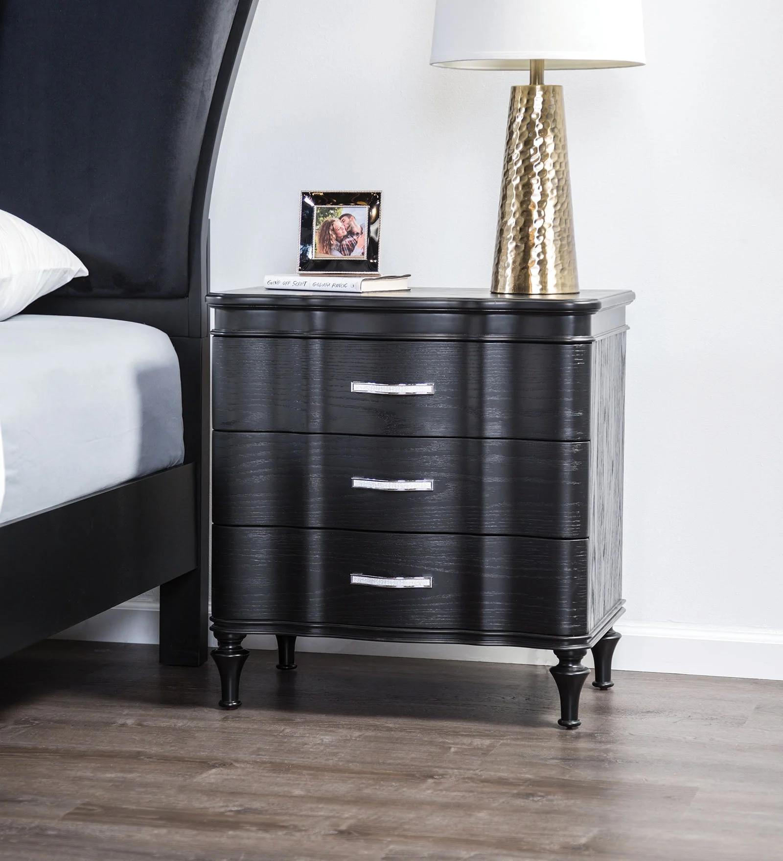 Eleanora Black Nightstand - Image 2