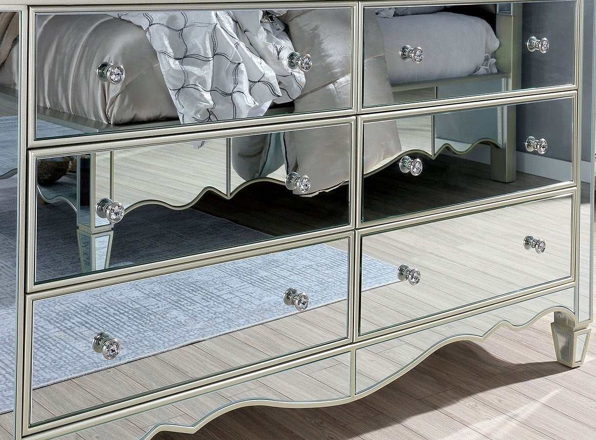 Eliora Silver & Mirrored Dresser - Image 2