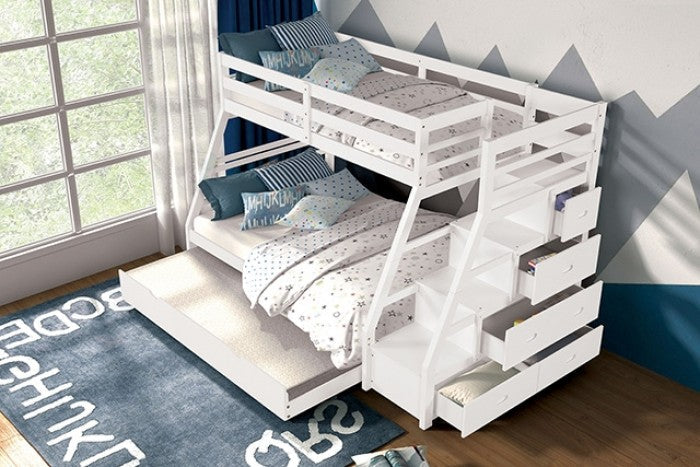 Ellington White Twin/Full Bunk Bed - Image 2