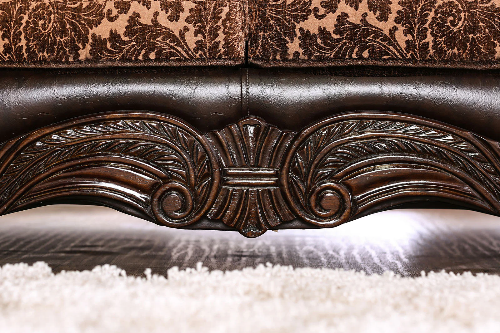 Elpis Brown/Espresso Sofa - Image 6