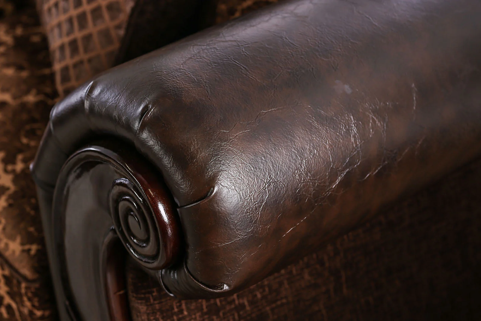Elpis Brown/Espresso Sofa - Image 8