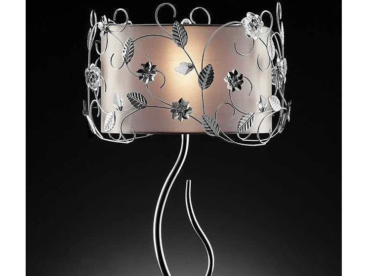 Elva Silver/Chrome Table Lamp,