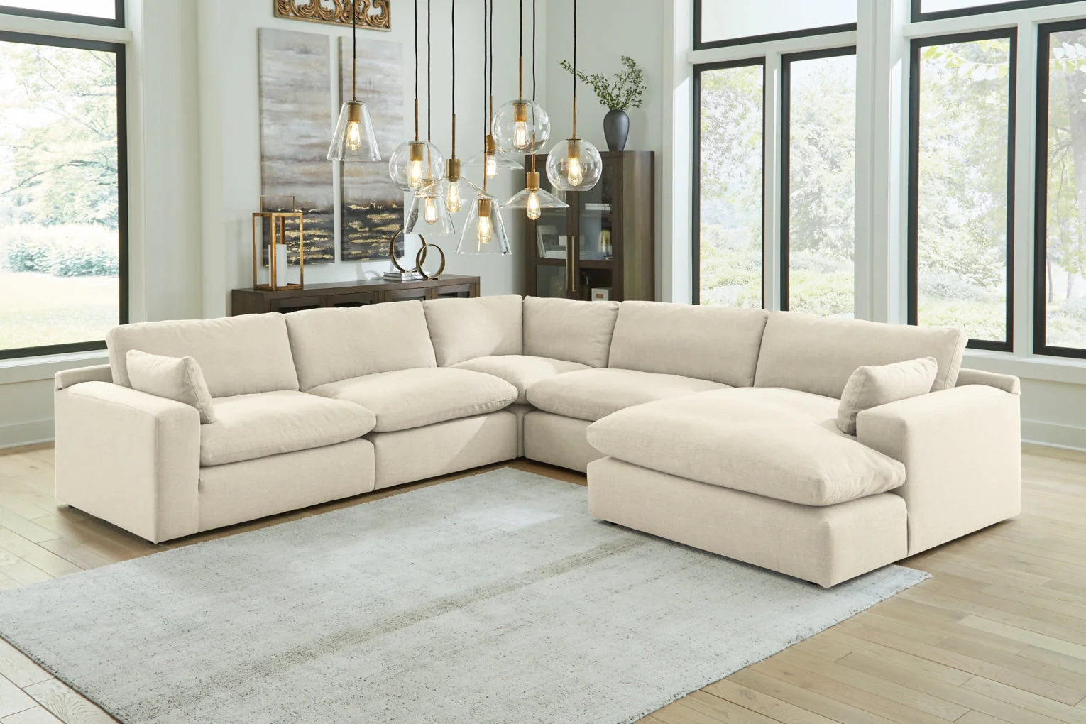 Elyza 5-Piece Sectional with Chaise - Image 4