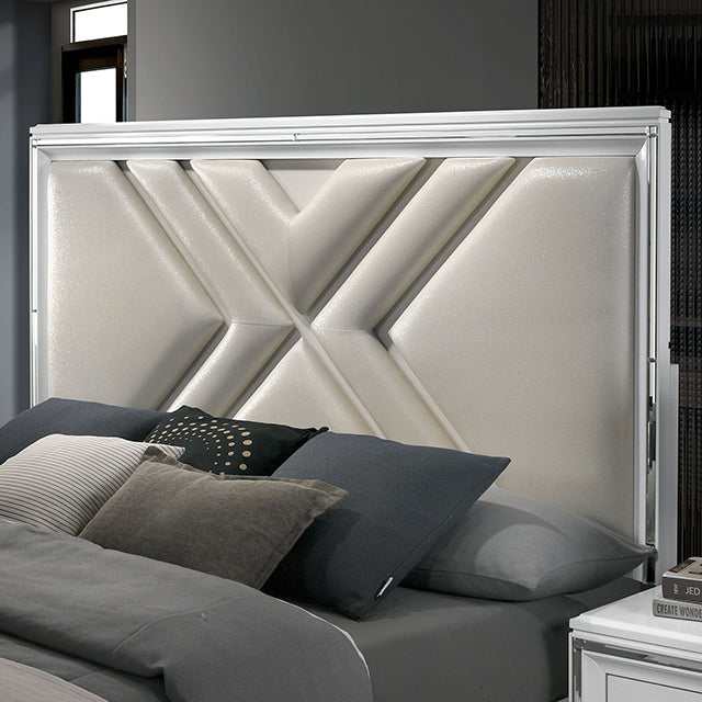 Emmeline White Eastern King Bed - Image 5
