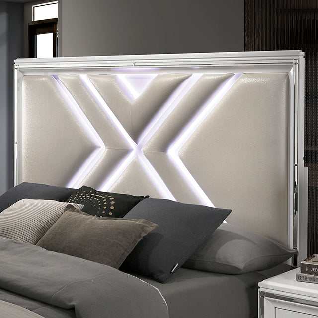Emmeline White Queen Bed - Image 4