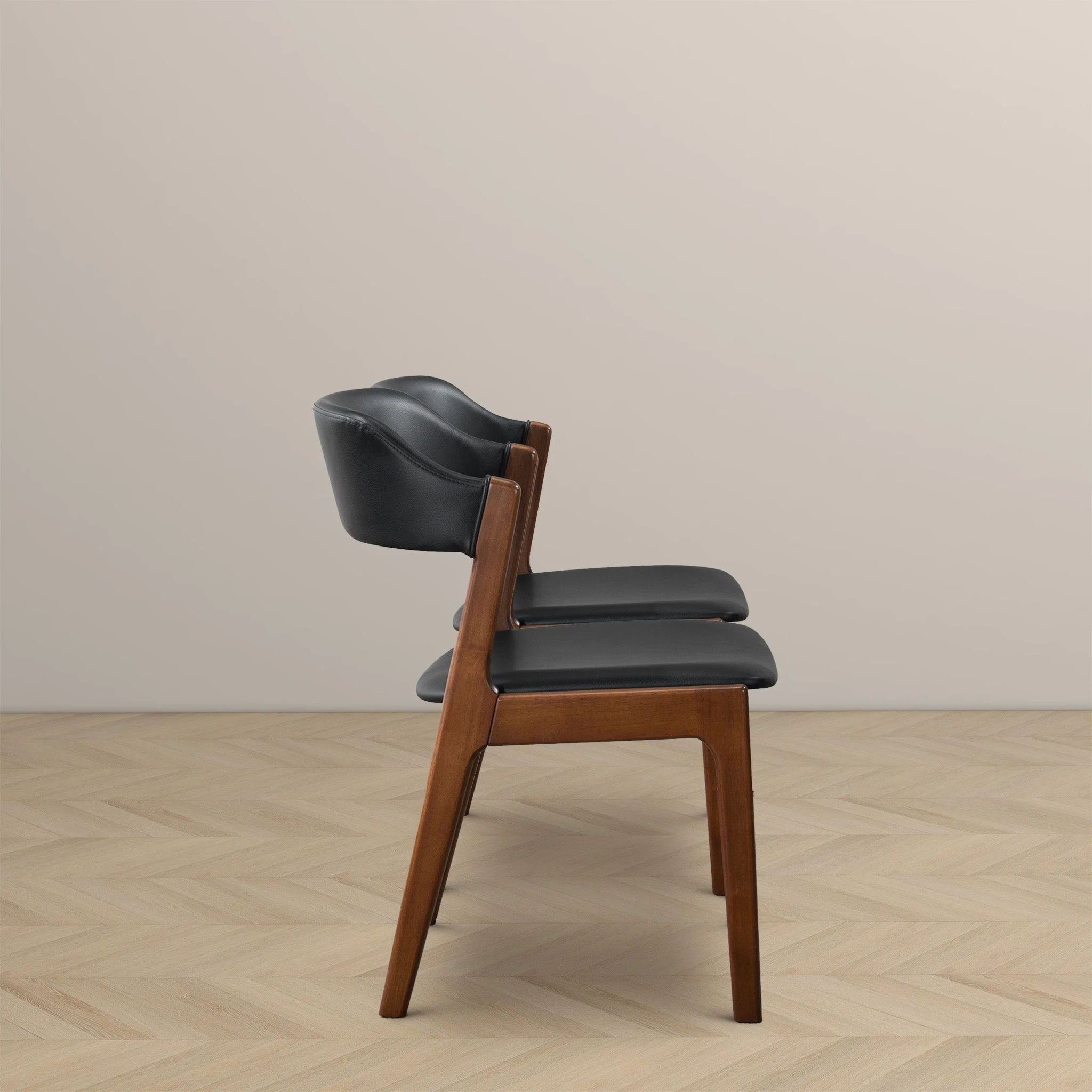 Enzo Black Leather Dining Chair (Set Of 2) - Image 6
