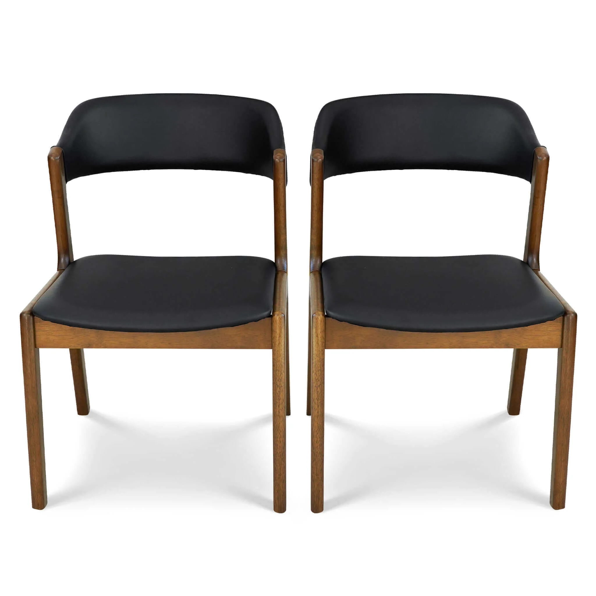 Enzo Black Leather Dining Chair (Set Of 2) - Image 7