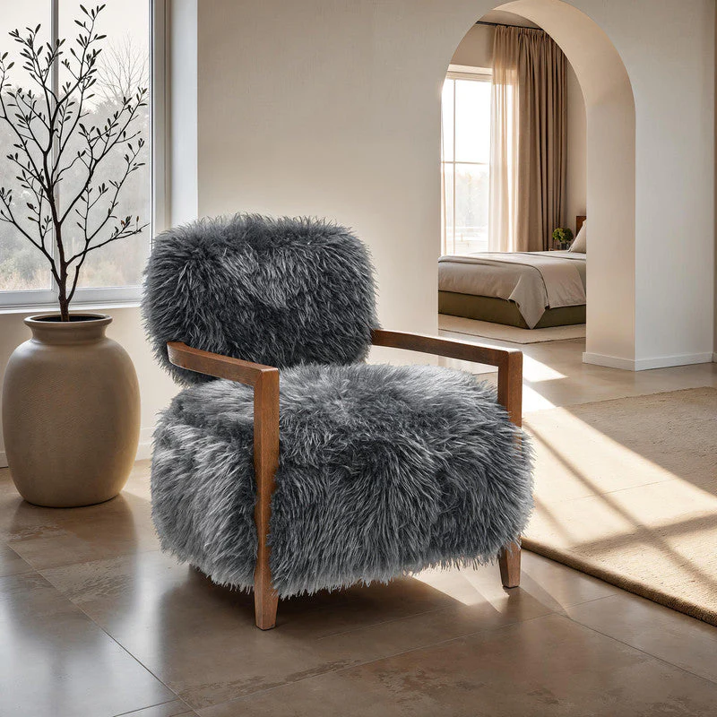 Eramo Charcoal Gray Accent Chair - Image 2