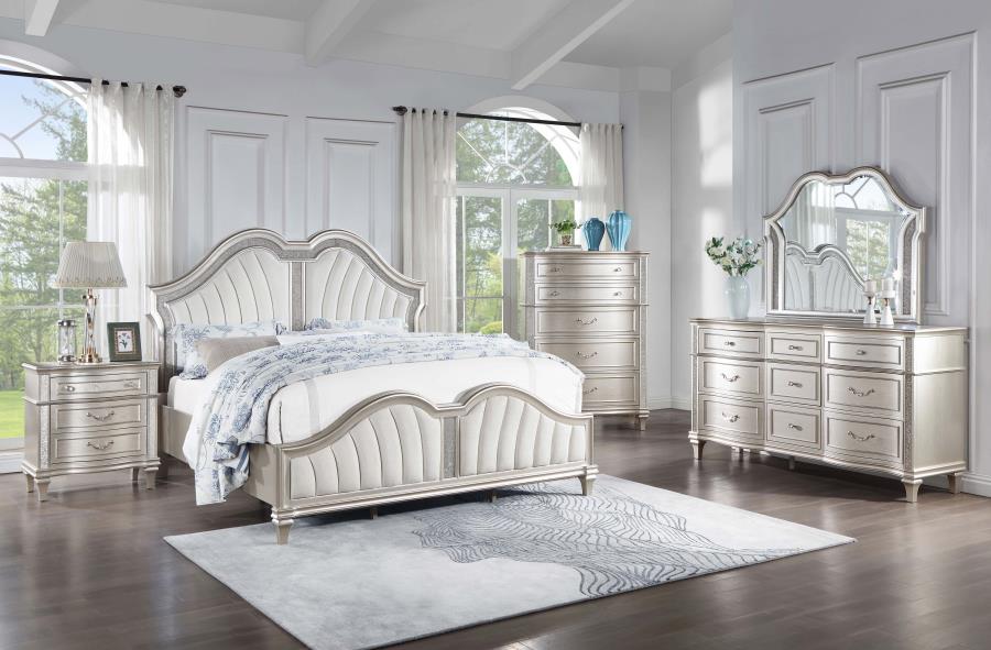 Evangeline Dresser Mirror Silver Oak - Image 8