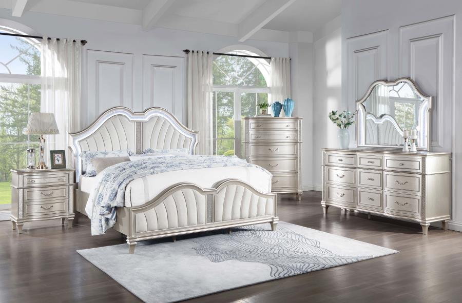Evangeline Dresser Mirror Silver Oak - Image 9
