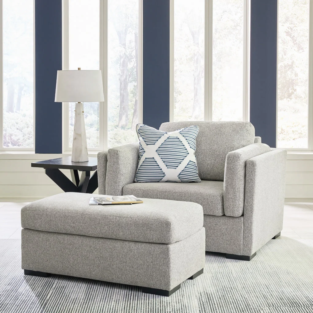 Evansley Chair and Ottoman - Image 2