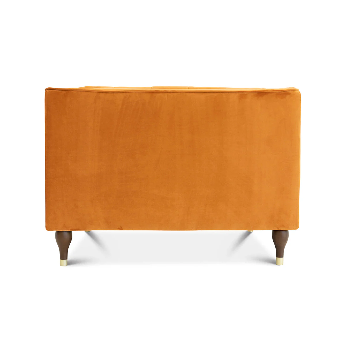 Evelyn Burnt Orange Velvet Lounge Chair - Image 6