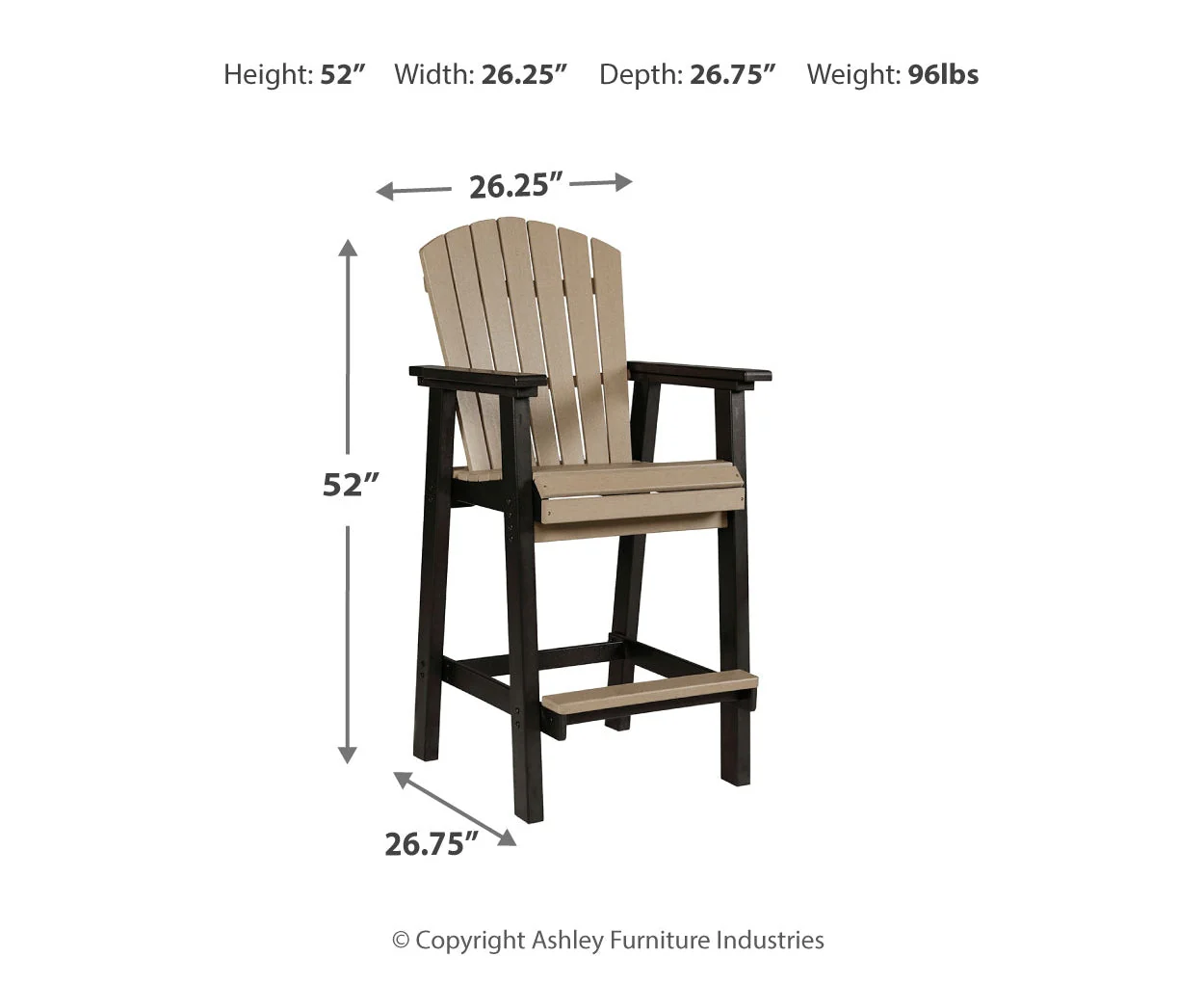 Fairen Trail Tall Barstool - Image 4