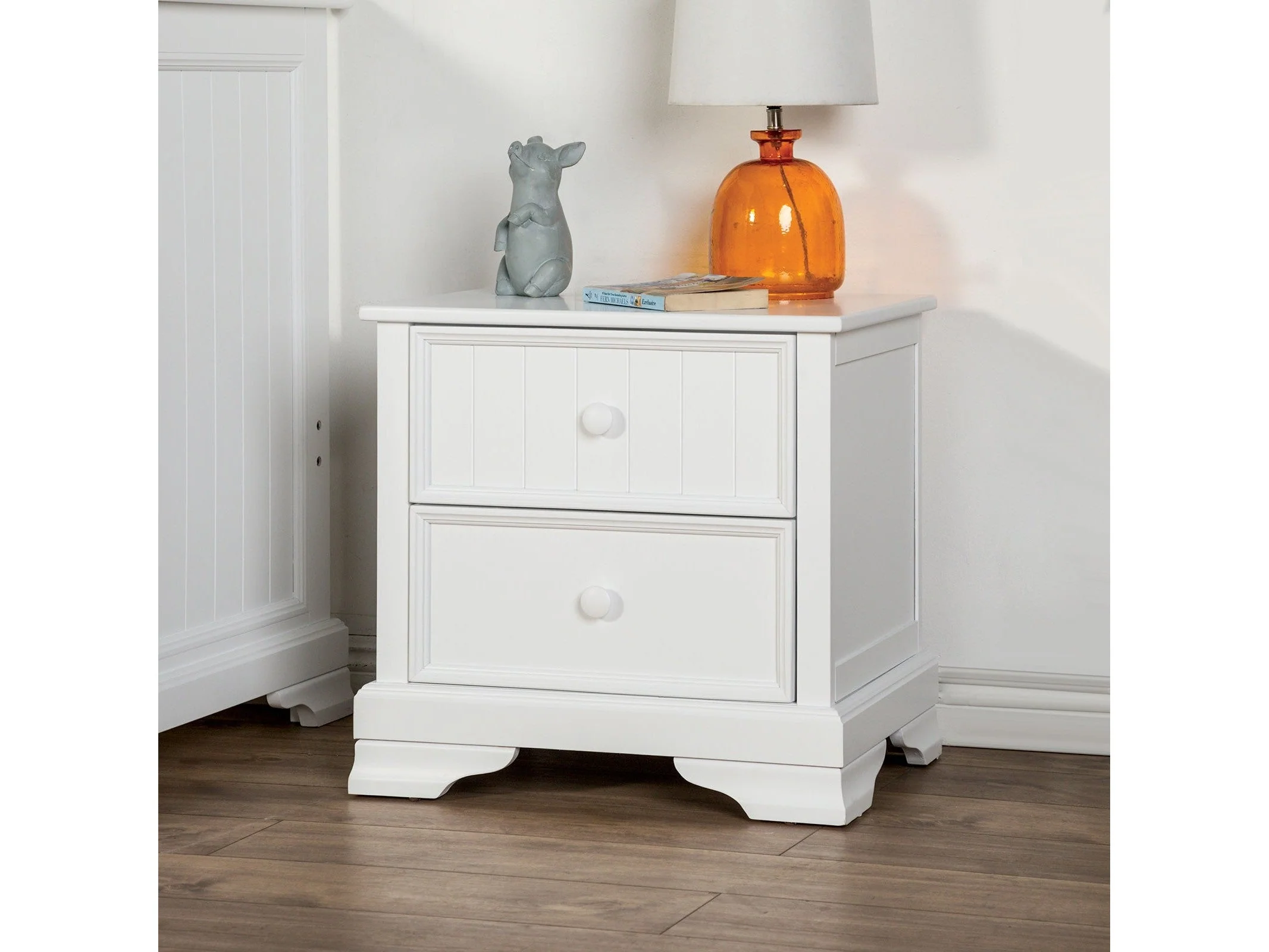 Fanton White Nightstand