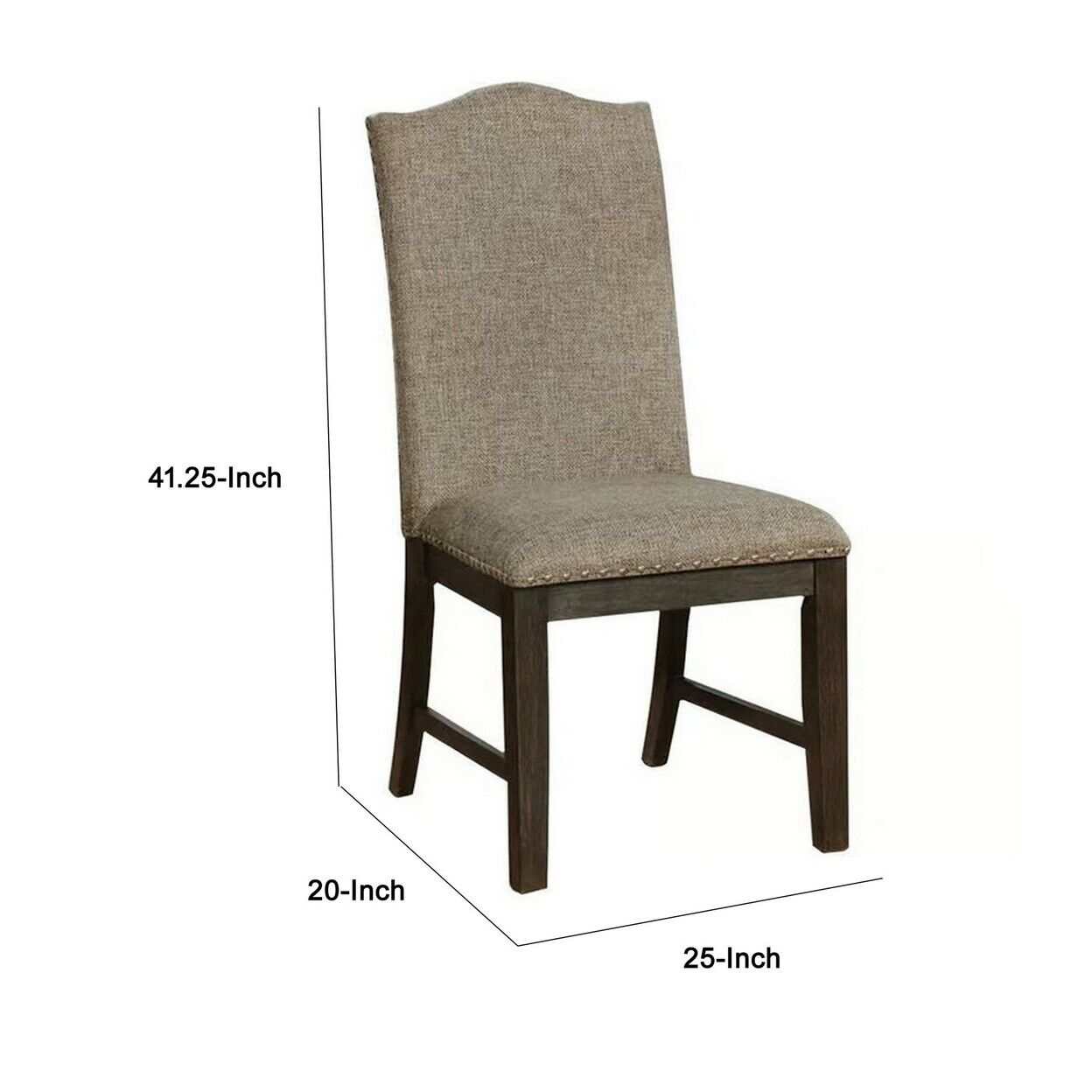 Faulk Espresso & Warm Gray Dining Chair (Set of 2) - Image 6