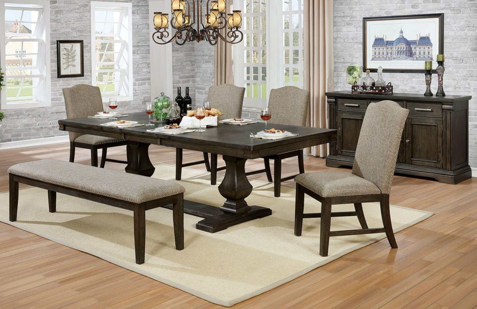 Faulk Espresso & Warm Gray Dining Chair (Set of 2) - Image 8