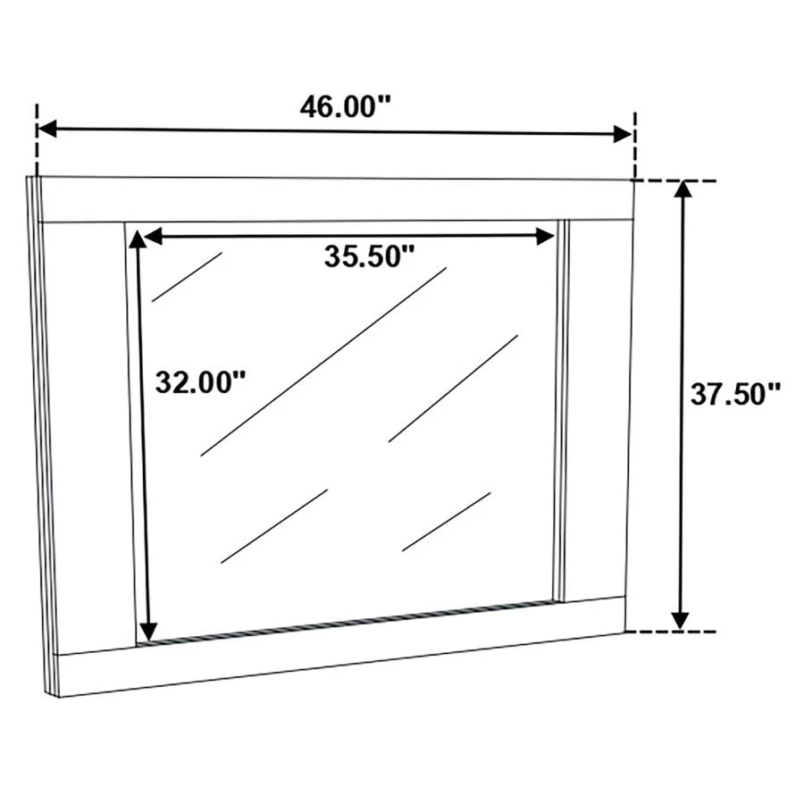 Felicity Dresser Mirror White High Gloss - Image 9