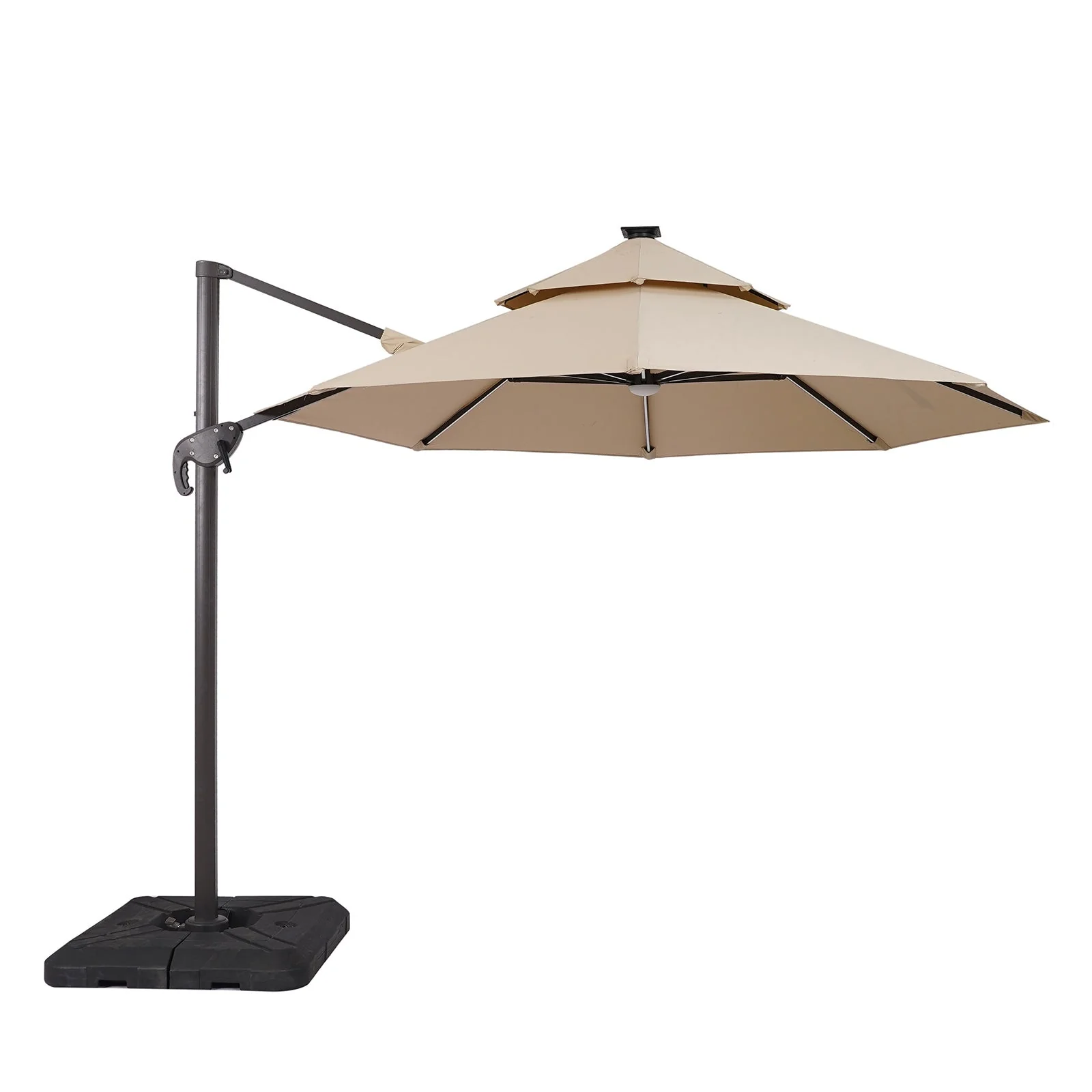 Fera Beige Round Umbrella - Image 2