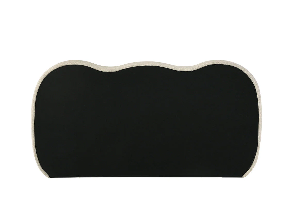 Finamore White/Natural Oak Queen Bed - Image 3