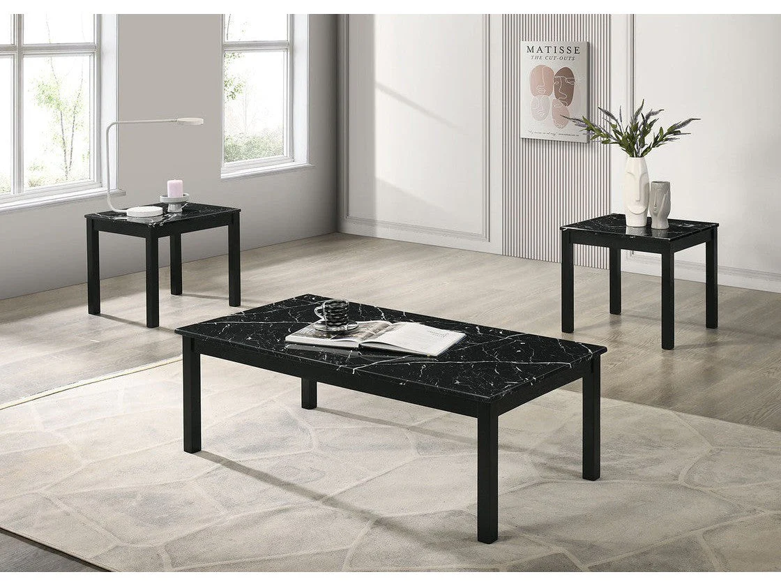 Findlay Black 3 Pc. Table Set