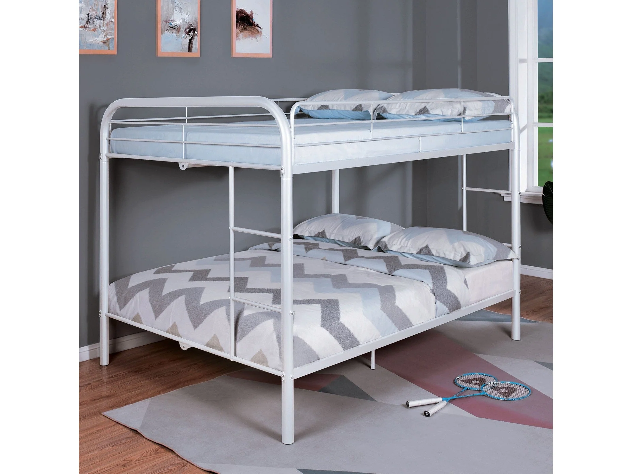 Finnerty White Full/Full Bunk Bed