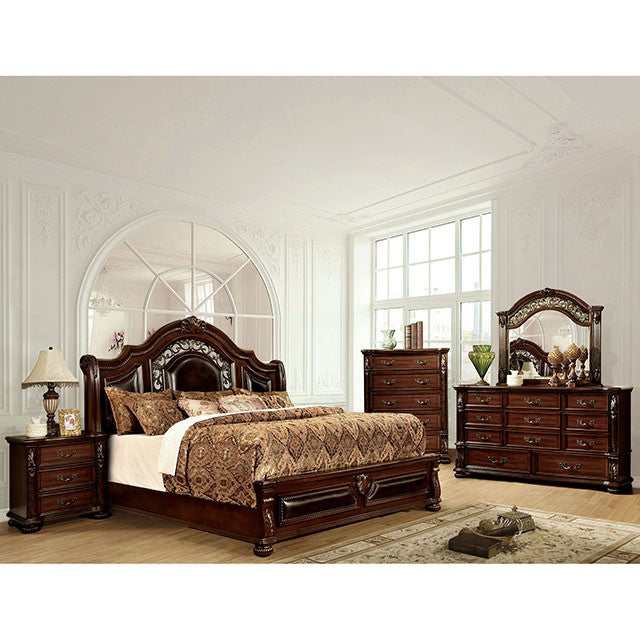 Flandreau Brown Cherry/Espresso Eastern King Bed - Image 4