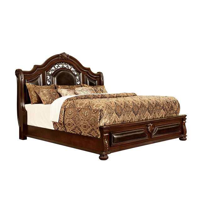Flandreau Brown Cherry/Espresso Queen Bed - Image 2