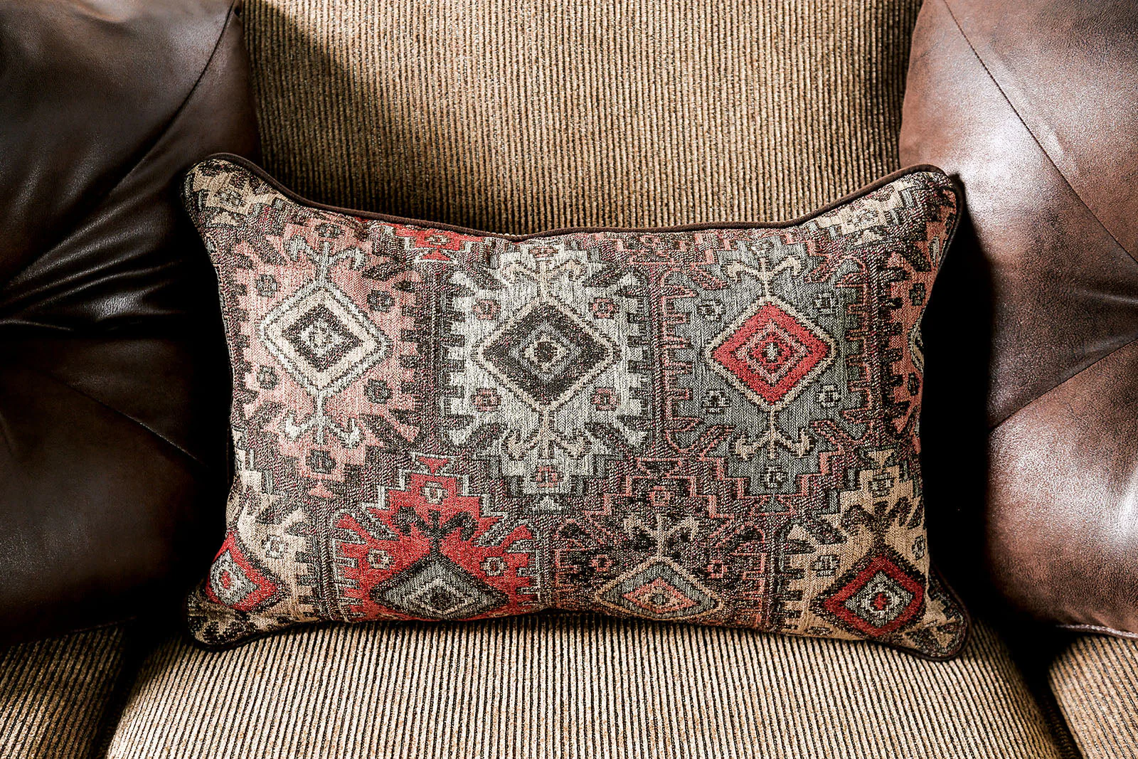 Fletcher Brown/Tan Sofa - Image 2