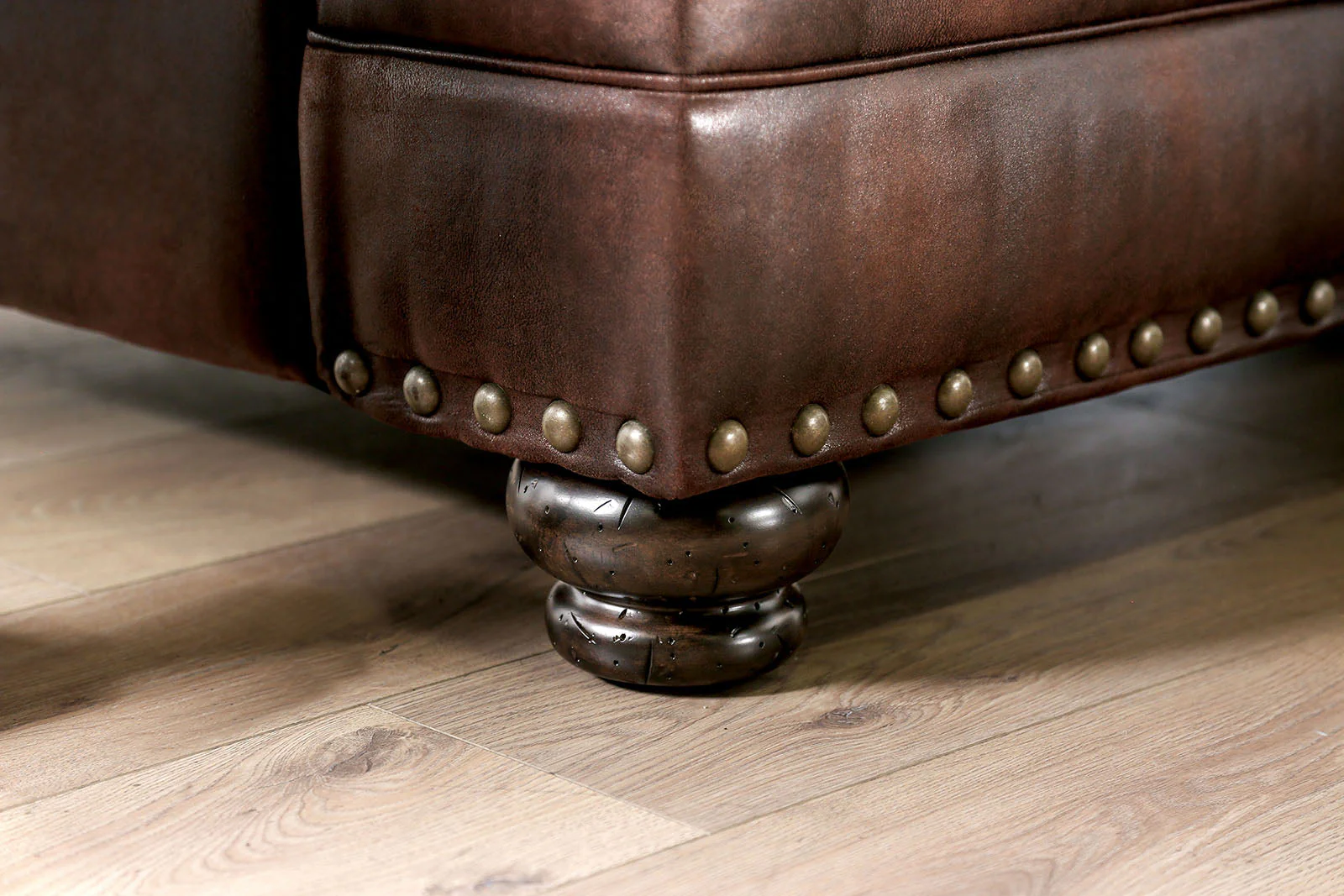 Fletcher Brown/Tan Sofa - Image 5