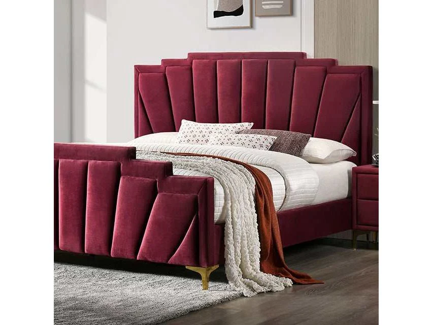 Florizel Red California King Bed - Image 3