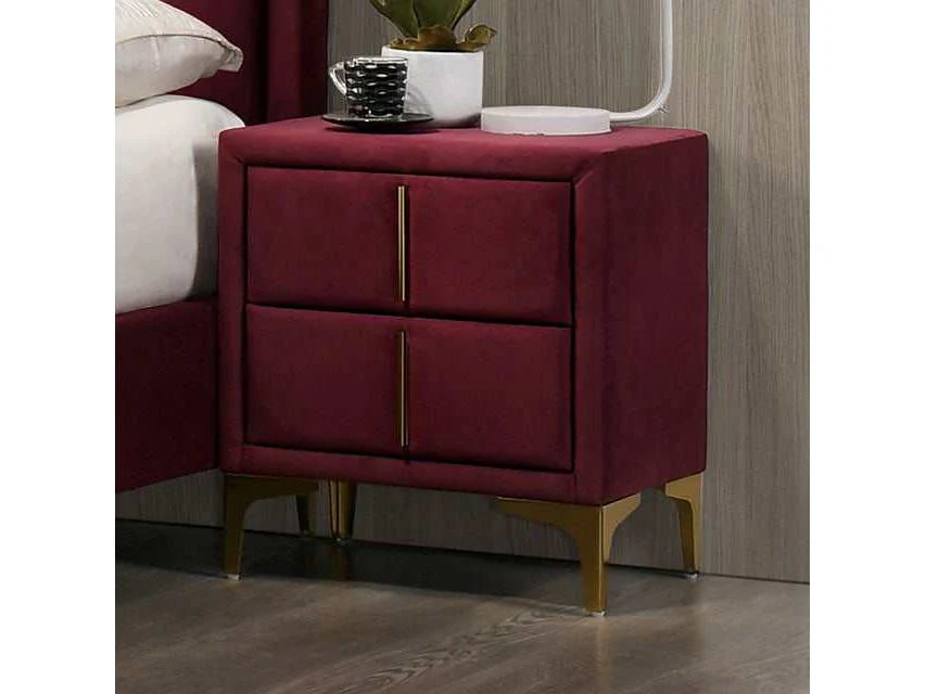 Florizel Red Nightstand