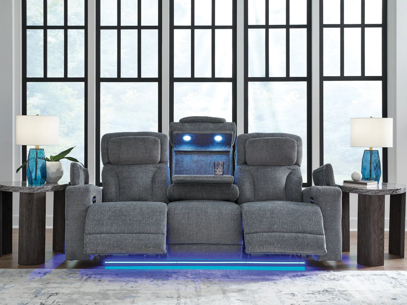 Forest Lake Power Reclining Sofa with Adjustable Headrest - Image 7