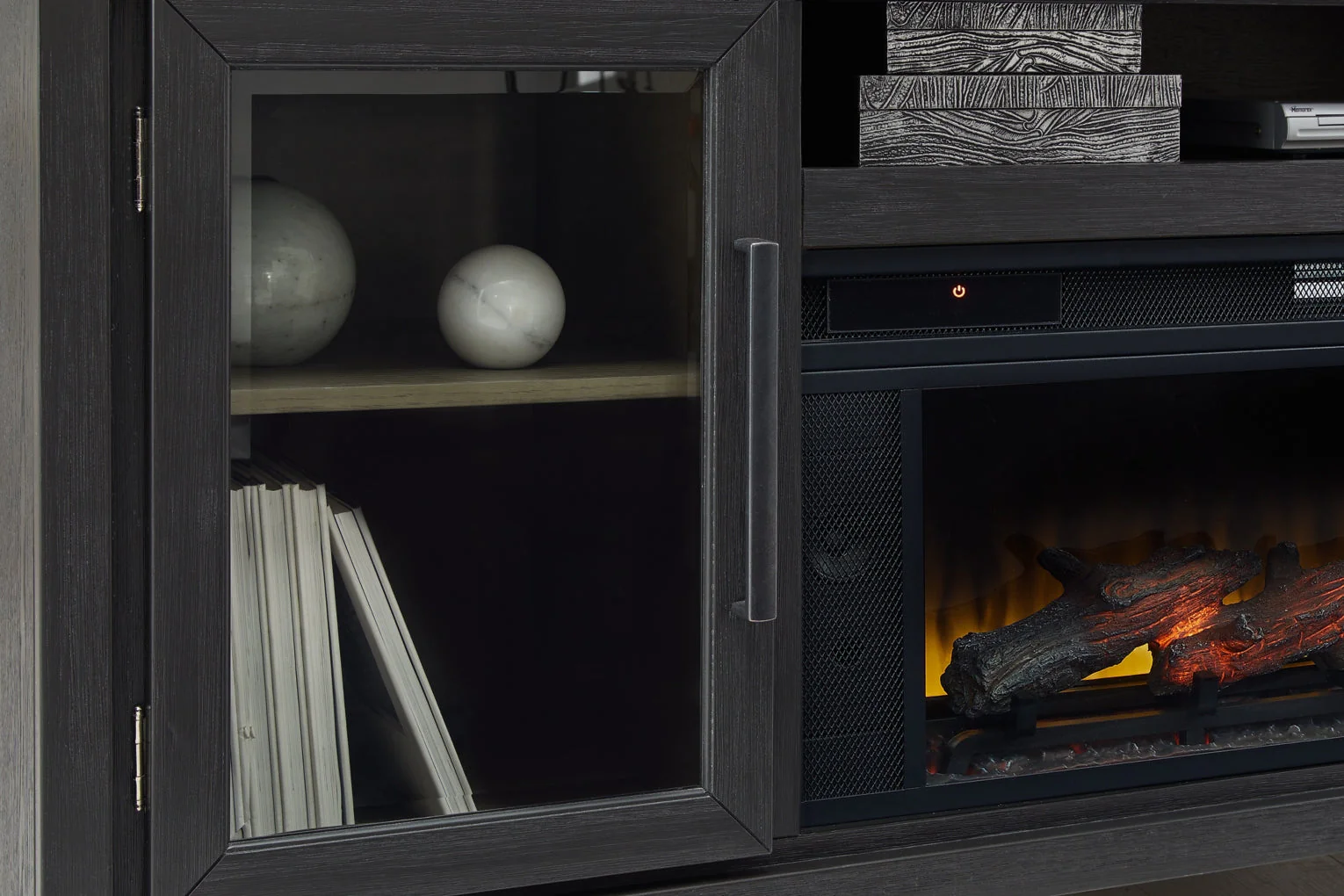 Foyland 83" TV Stand with Electric Fireplace - Image 6
