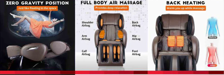 FPL-EC55-BROWN Massage Chair - Image 2