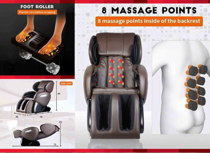 FPL-EC55-BROWN Massage Chair - Image 3