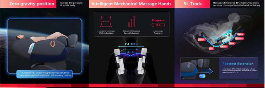 FPL008-NFL-A302CHI Chicago Bears NFL Massage Chair - Image 3