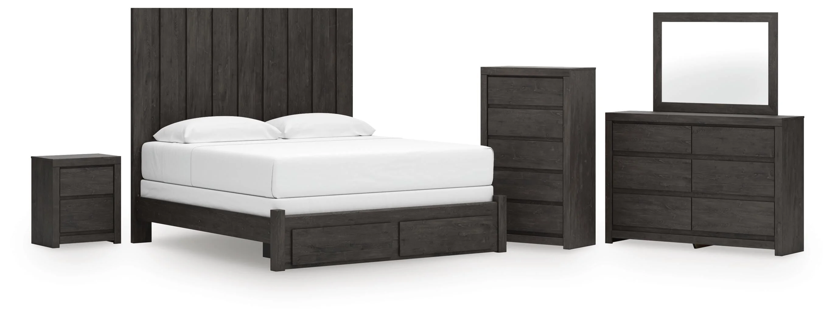 Fraluna Panel Storage Bed Bedroom Set - Image 4