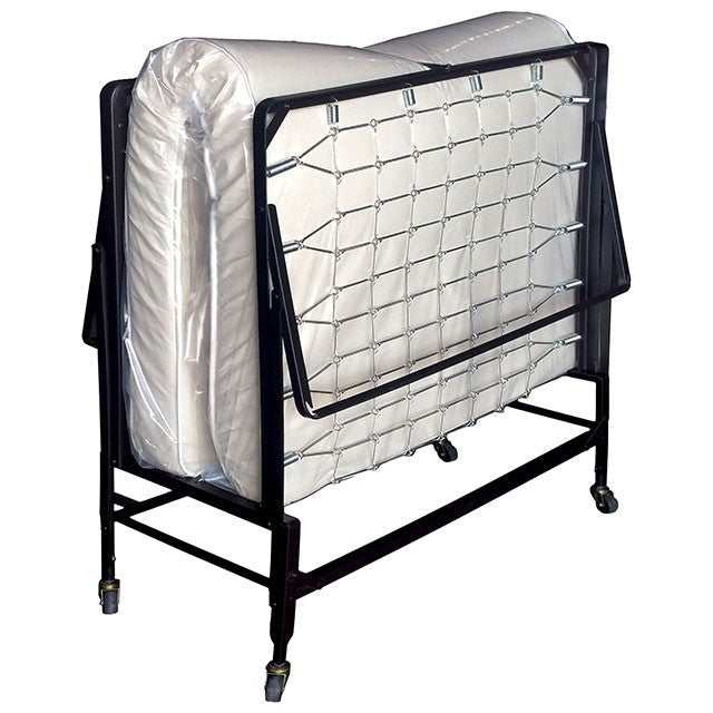 Framos Black & White Rollaway Bed w/ Polyfiber Mattress - Image 4