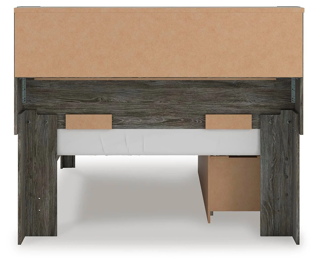 Frandern Bookcase Panel Bed with Storage - Image 6