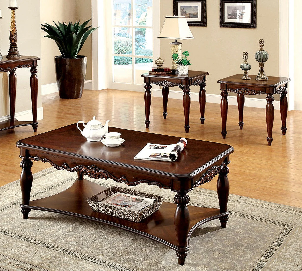 Franklin Dark Brown & Tan Sofa - Image 2