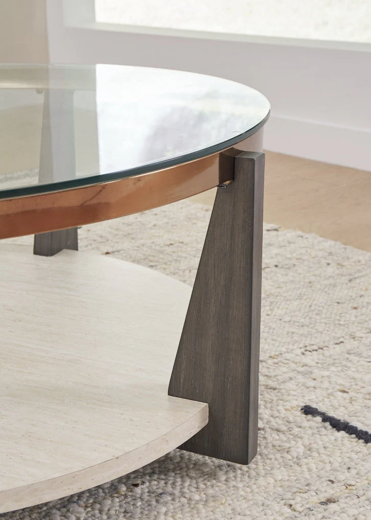 Frazwa Round Cocktail Table - Image 4
