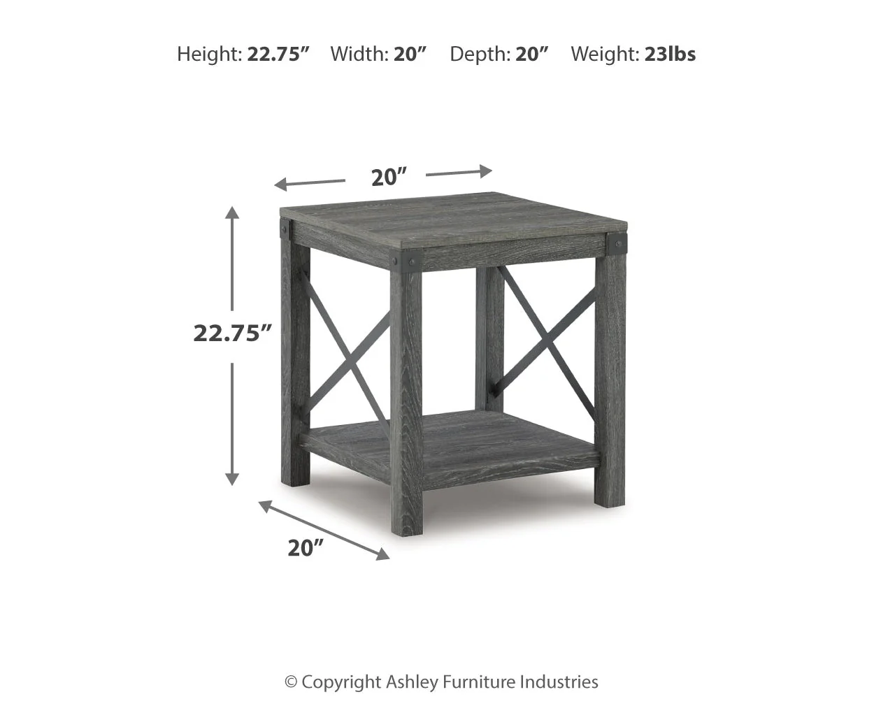 Freedan Square End Table - Image 7