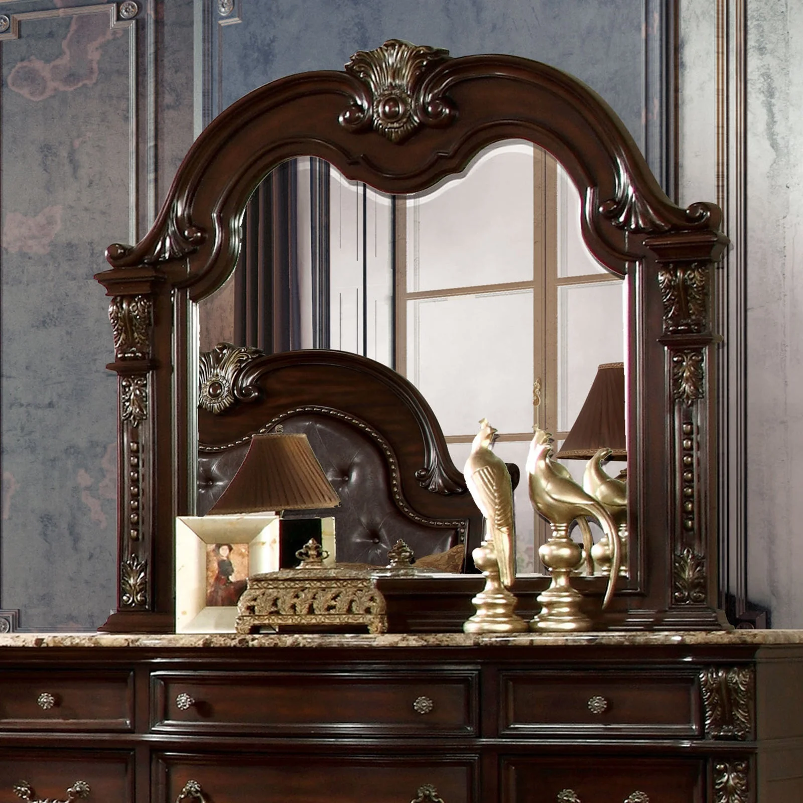Fromberg Brown Cherry 4 Piece Bedroom Set - Image 5