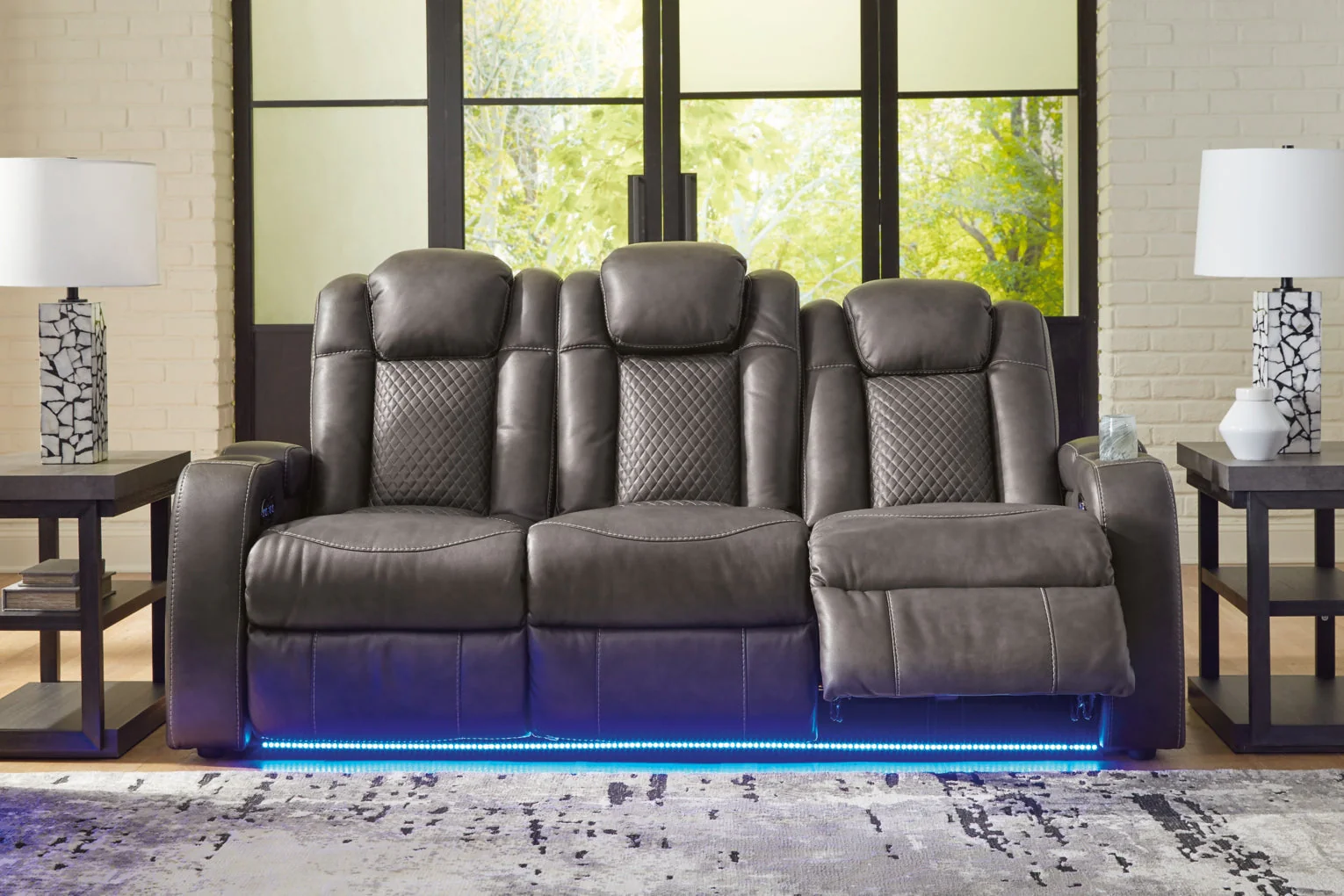 Fyne-Dyme Power Reclining Sofa with Adjustable Headrest - Image 7
