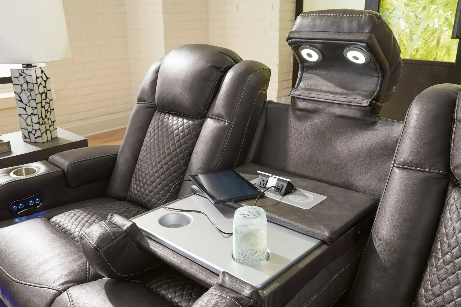 Fyne-Dyme Power Reclining Sofa with Adjustable Headrest - Image 9