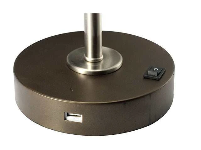 Gail Stain Nickel Table Lamp