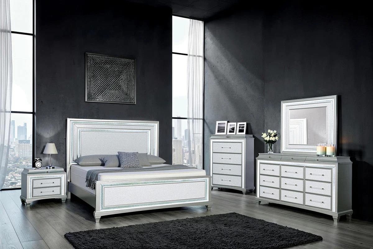 Galea Gray 5 Pc. Queen Bedroom Set w/ 2NS - Image 2