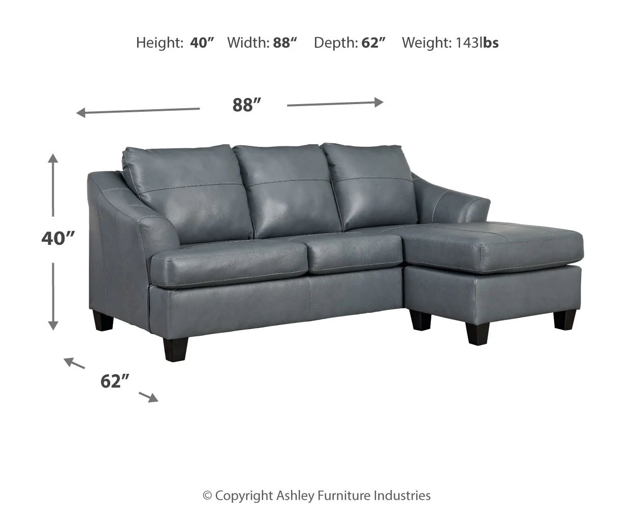 Genoa Sofa Chaise - Image 4