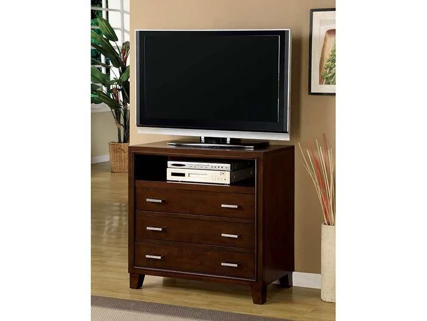 Gerico Brown Cherry Media Chest