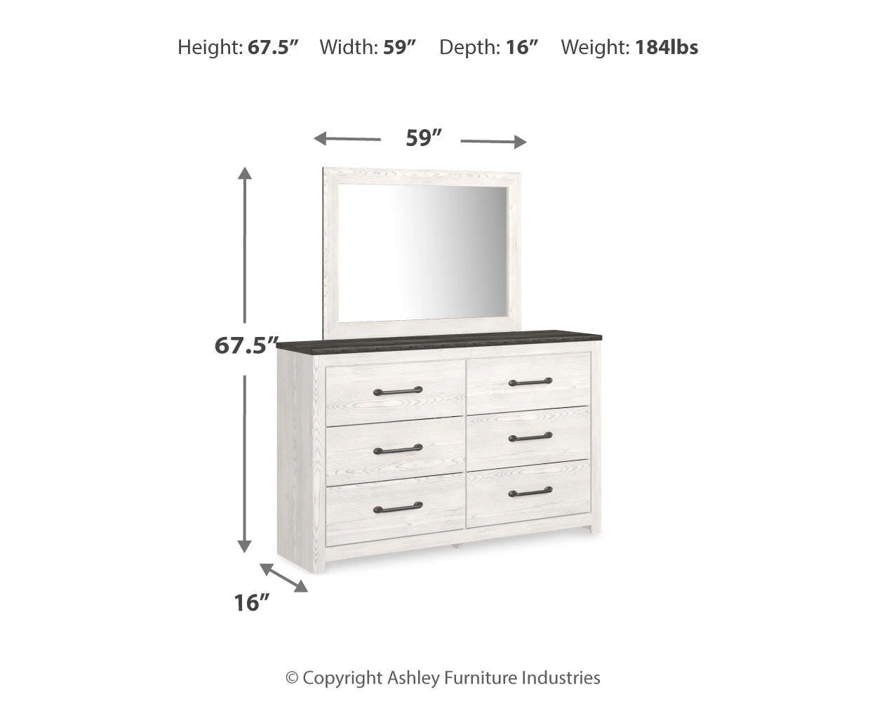 Gerridan Panel Bed Bedroom Set - Image 44
